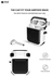 Protective Case Cover For Apple AirPods White/Black