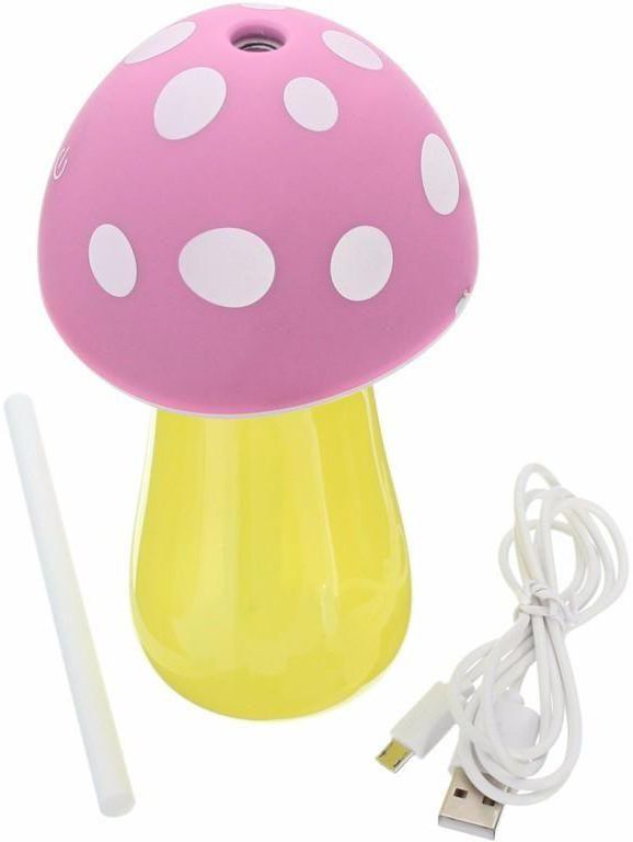 Mushroom Lamp Humidifier USB Portable Air Purifier -Pink