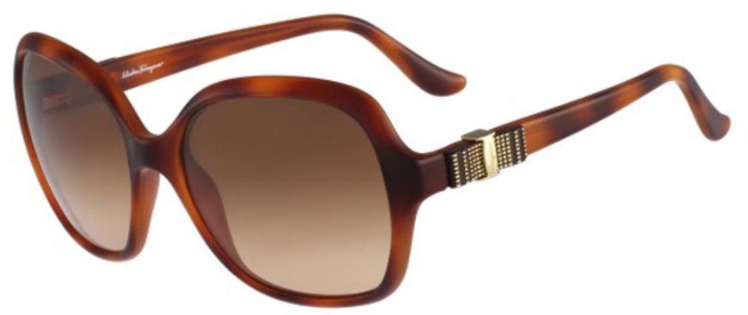 Salvator Fergammo Sunglasses for Women , Brown , SF 761S 212