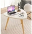 Multifunctional end table suitable for living room and office(white)