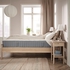 VÅGSTRANDA Pocket sprung mattress - extra firm/light blue 90x200 cm