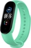 Tentech Strap Silicone Band For Xiaomi Mi Band 7/6 / 5 Breathable Strap Replacement For M5 M6 M7 Bracelet For Xiaomi MiBand 7 6 5 Smart Watch - Light Green