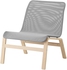 NOLMYRA Easy chair - birch veneer/grey