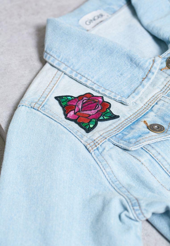 Rose Iron-On Patch