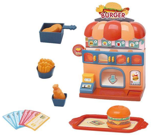 26Pcs Funny Kids Hamburger Machine Preschool Play Food Pretend Play
