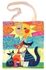 حقيبة كتف للشاطئ مطبوع عليها قطط متعدد الألوان