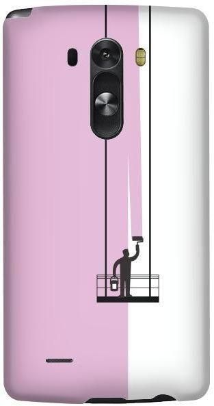 Stylizedd LG G3 Premium Slim Snap case cover Gloss Finish - Paint Hanger (Pink)