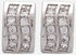 XP Jewelry Decorative Strass Earrings - Silver