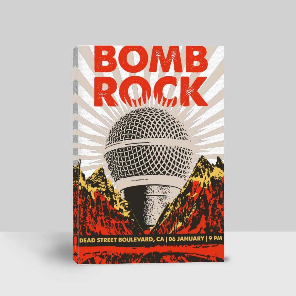 Bomb Rock Gig Poster Flyer Template