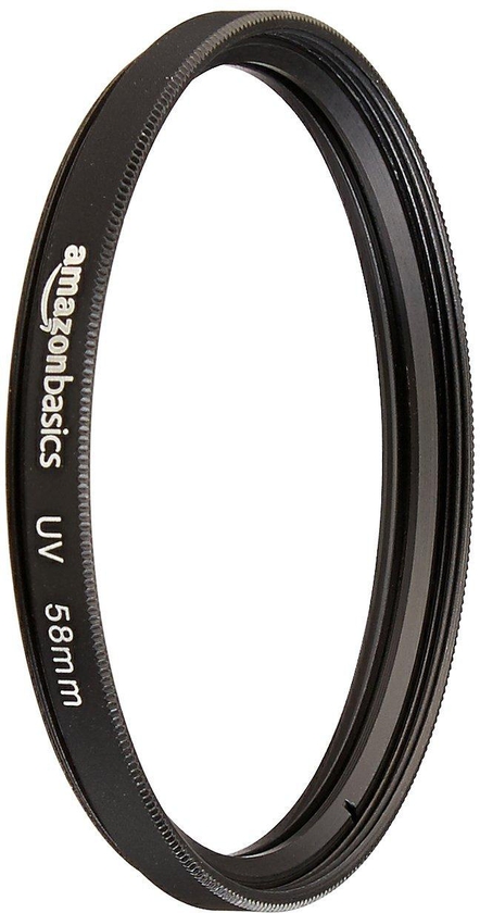 AmazonBasics UV Protection Lens Filter – 58 mm