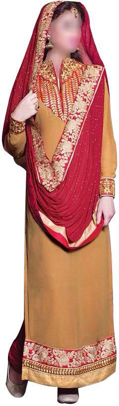 Wedding Collecion 11002 Salwar Suit for women - Light Brown