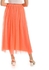aZeeZ Neon Orange Long Tulle Tutu Skirt