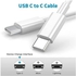 2Packs USB C to USB C Cable ,Type C Quick Charger Cord PD 5A 60W Fast Charging with MacBook Pro, iPad Mini 6, iPad Air 4, iPad Pro 2020, Samsung Galaxy S23+/S22 Ultra, Note 20 Ultra