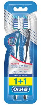 oral b pro-expert crossaction all in one soft manual toothbrush