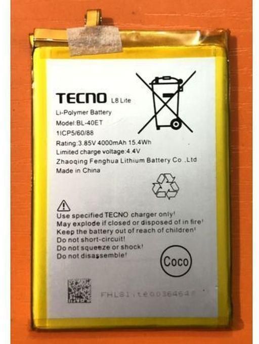 Tecno Replacement Battery For L8 Lite