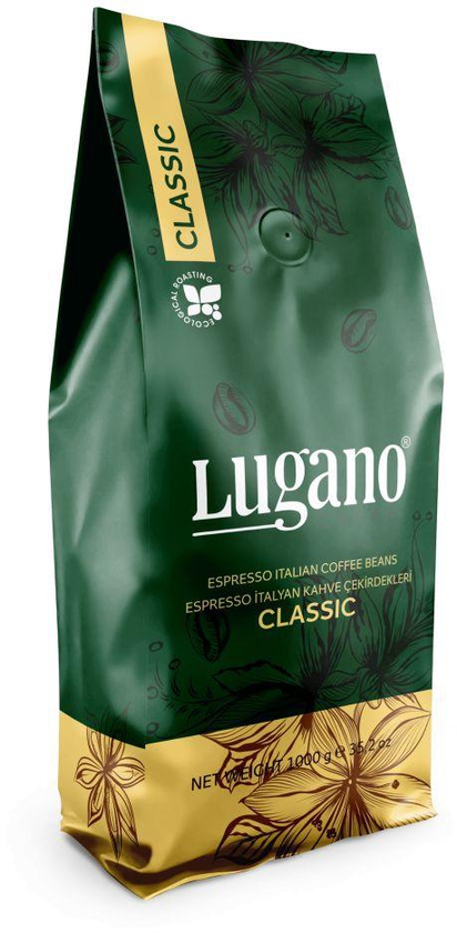 Lugano Cafeé لوجانو كلاسيك حبوب قهوة - 1 كجم