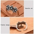 Mj Adjustable Knuckle Ring Open Rings Various Types Knuckle Ring Set For Women, Silver