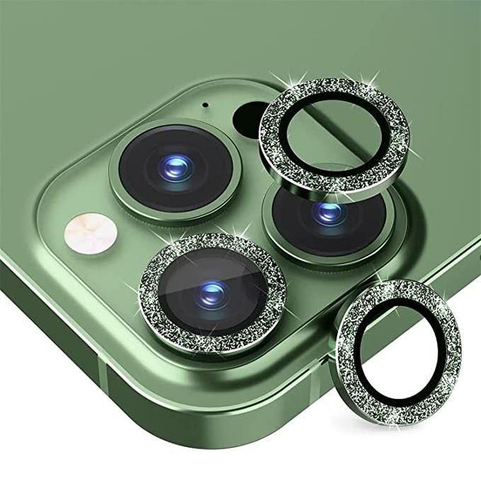 لينس استرس لحماية الكاميرا واعطائها تصميم جذاب وعصري لايفون - اخضر IPhone 14 Pro Max / 14 Pro