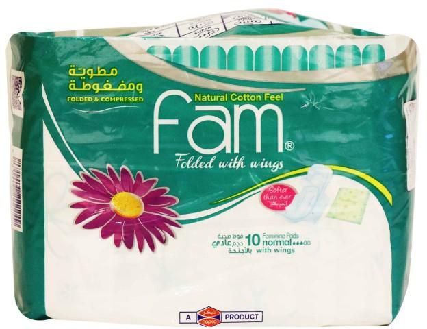 Fam Normal with Wings 10 Pad