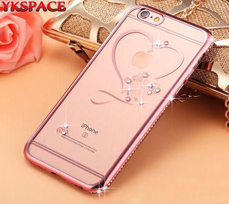 YKSPACE Love Crystal Phone Cover for iPhone 6 PLUS AND 6S PLUS