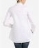 Femina Fashionable Shirt and Solid Long Top - White and Simon