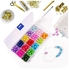 Jewellery Organiser4 pack 15 Grids Plastic Storage Box Jewellery Box with Adjustable Dividers Earring Storage Containers