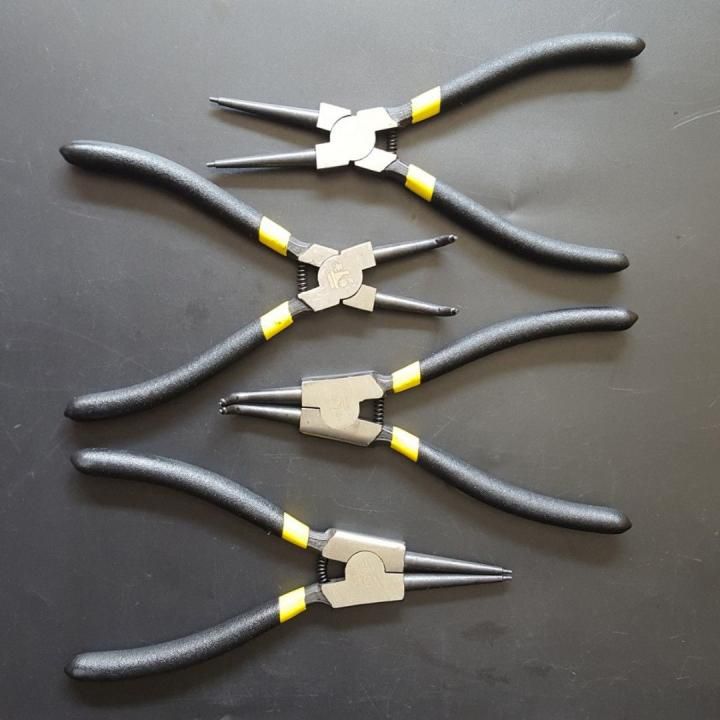 Snap Ring Pliers Plier Set 7'' Circlip Combination Retaining Clip Tools NEW