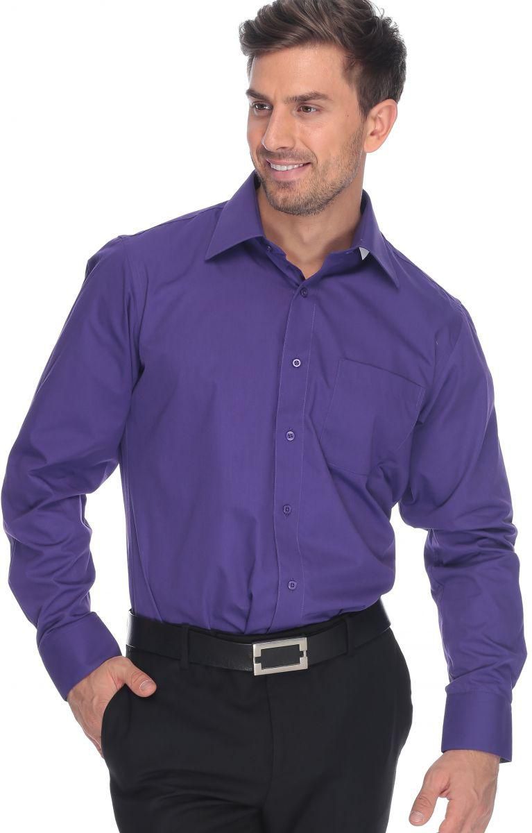 Paolo Giardini Purple Cotton Shirt Neck Shirts For Men