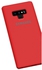 جراب ظهر سيليكون لسامسونج جالكسي نوت 9 - احمر