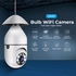 360° PTZ PANORAMIC LED LIGHT BULB CCTV WIFI DOME CAMERA