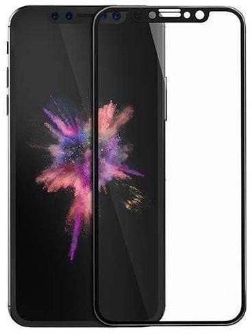 Iphone x 3D Curved Full Screen Tempered Glass (Black)