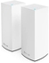 Linksys Atlas Pro 6 Velop Dual Band Whole Home Mesh WiFi 6 System AX5400 WiFi Router, Extender, Booster with up to 5400 sq ft Coverage, 4x Faster Speed for 60+ Devices 2 Pack, White, MX5502-ME