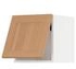METOD Wall cabinet horizontal w push-open, white/Lerhyttan black stained, 40x40 cm - IKEA