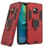 Iron Man Protection Case With Metal Ring For Huawei Mate 20 Pro Red/Black