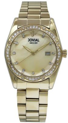 JOVIAL 9157LGMQ07ZE WoMens Fashion Stainless steel Band Watch,31mm,Champange