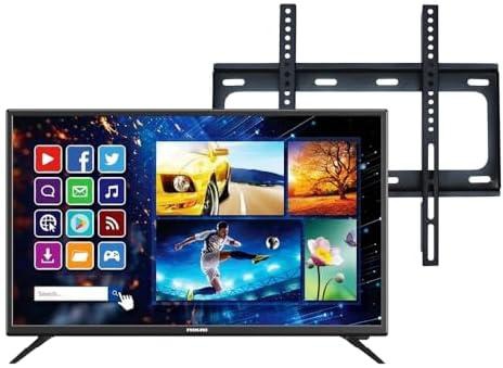 Nikai 32 Inches HD Smart LED TV, Black - NE32SLED1 + Truman Wall Mount