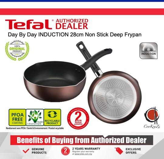 Tefal Day By Day Induction 28cm Non Stick Deep Frypan G14366 Fry Pan