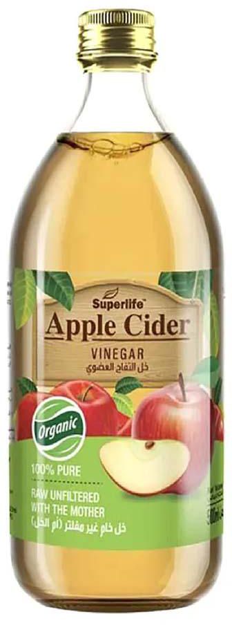 Superlife - Organic Apple Cider Vinegar 500Ml- Babystore.ae