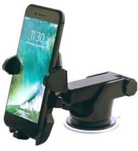 Phone Holder for Car Easy One Touch 4 Dash & Windshield Car Mount Phone Holder Desk Stand Pad & Mat for iPhone, Samsung, Moto, Huawei, Nokia, LG, Smartphones, by UP-2.