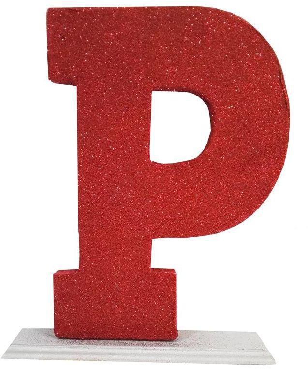 Decoration Letter P - Red
