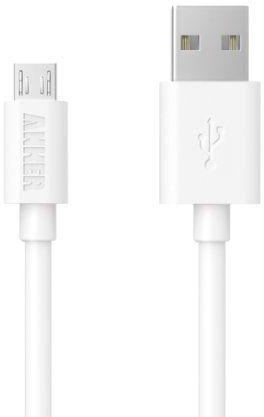 Micro Usb Cable For Samsung 6s by Anker, White,B7103H23