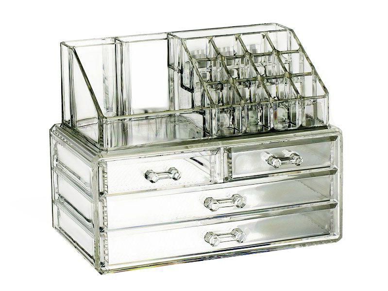 Cosmetic Organizer Makeup drawers Acrylic Clear Cabinet