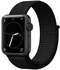 Band For Apple Watch Series 6 Size 44mm Comfort Woven Band from Smart Stuff - Dark Black