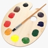 Medium Wood Paint Pallet For Acrylic Oil Watercolor Painting