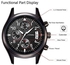 SINOBI Fashion Casual Quartz Watch 3ATM Water-resistant Men Watches Luminous Wristwatch Male Relogio Musculino Timer Calendar