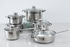 PAN Home Berger 12Pcs Stainless Steel Cookware Set Silver
