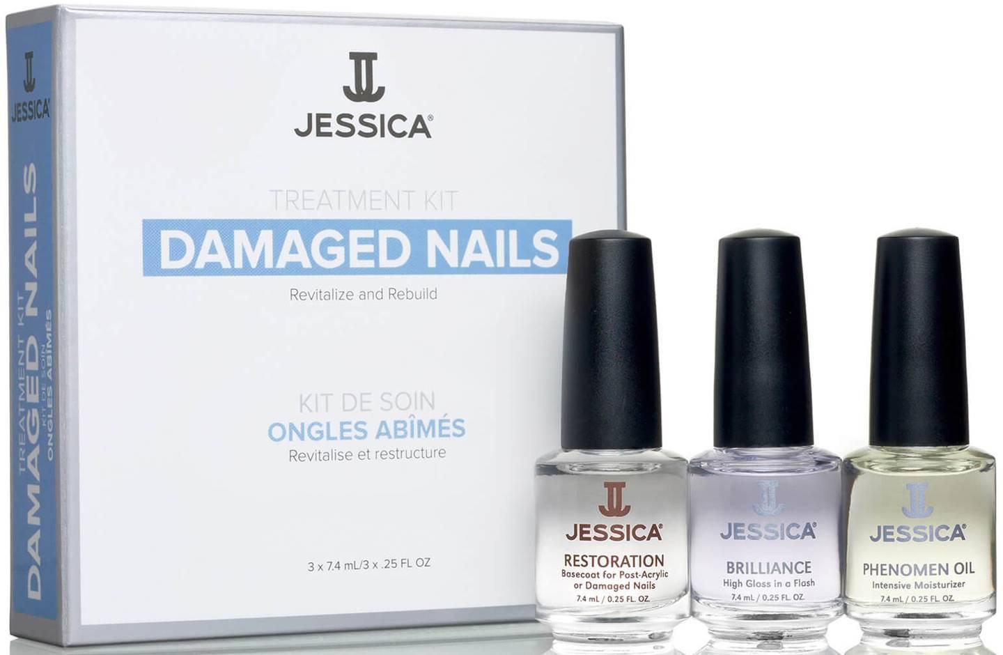Jessica Damaged Nails Treatment 3 Piece Kit