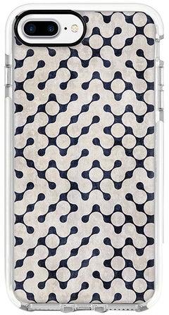 Protective Case Cover For Apple iPhone 7 Plus Connect The Dots (White) Full Print