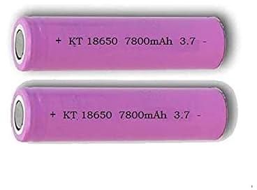 7800mAh Capacity 3.7V Li-Ion Rechargeable 18650 Battery, 2 Pieces