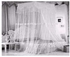 Fashion Square Top Mosquito Net Free Size For Double Decker And All Types Of Beds - White